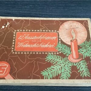 Vintage Cookie Cutters for Christmas baking made inGERMANY. There were only 7.